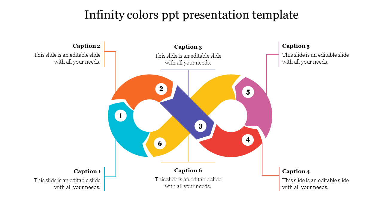 Free - Our Predesigned Infinity Colors PPT Presentation Template
